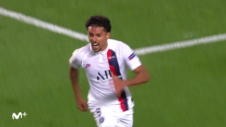 Champions League Atalanta-PSG. Gol de Marquinhos (1-1) Champions League Atalanta-PSG. Gol de Marquinhos (1-1)