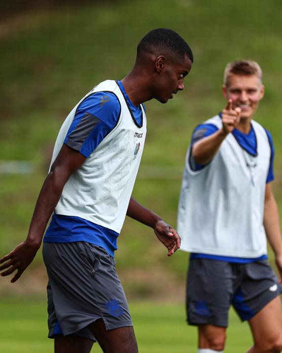 Entrenamiento de la Real Sociedad en Zubieta 01-07-20 fotos Real Sociedad Odegaard Isak