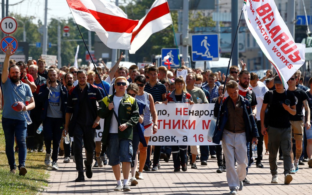 Manifestantes colman la capital de Bielorrusia y piden la dimisión de Lukashenko | Fotos y Video