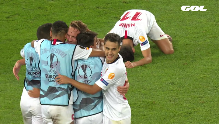 Así celebró el Sevilla el pase a la final de la Europa League