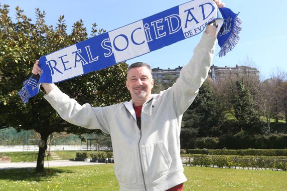 Aldridge en una de sus últimas visitas a Donostia