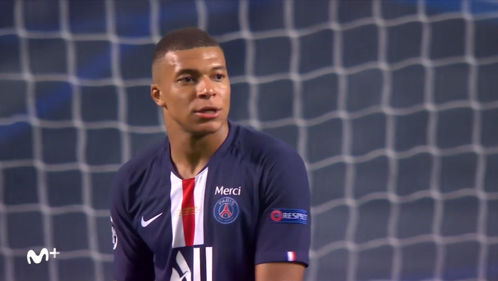 Champions League: PSG - Bayern Munich (Final). Disparo flojo de Mbappé Champions League: PSG - Bayern Munich (Final). Disparo flojo de Mbappé