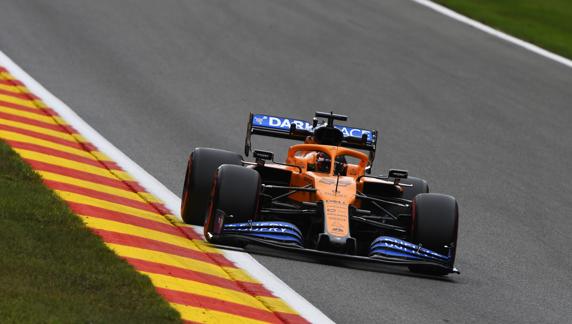 Carlos Sainz, en el GP de Bélgica de F1 2020