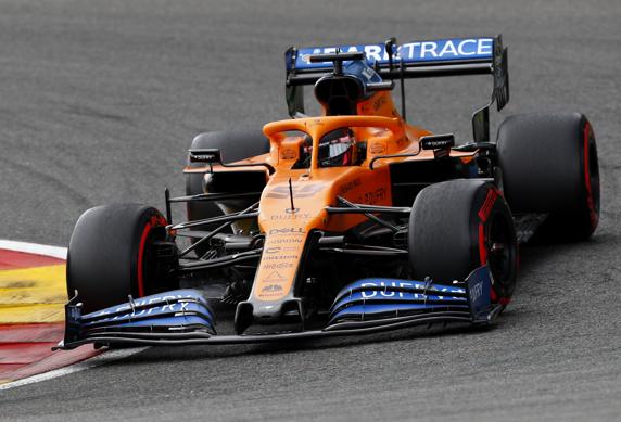 Sainz, en el GP de Bélgica de F1 2020