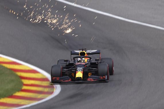 Verstappen, en el en el GP de Bélgica de F1 2020