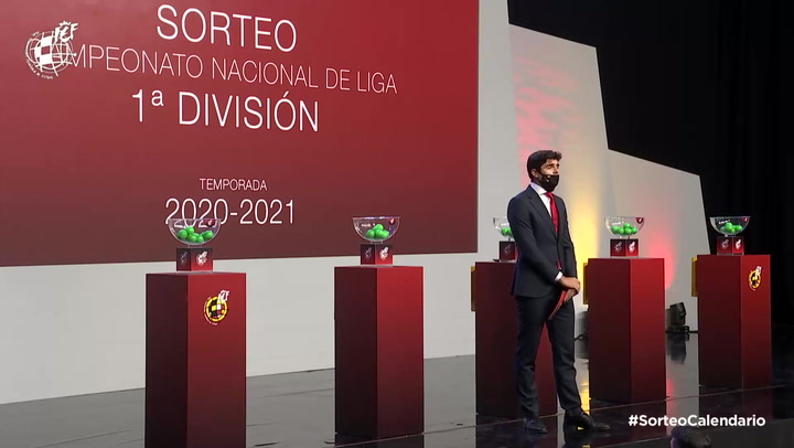Así ha sido el sorteo del calendario de LaLiga 2020/21 Así ha sido el sorteo del calendario de LaLiga 2020/21