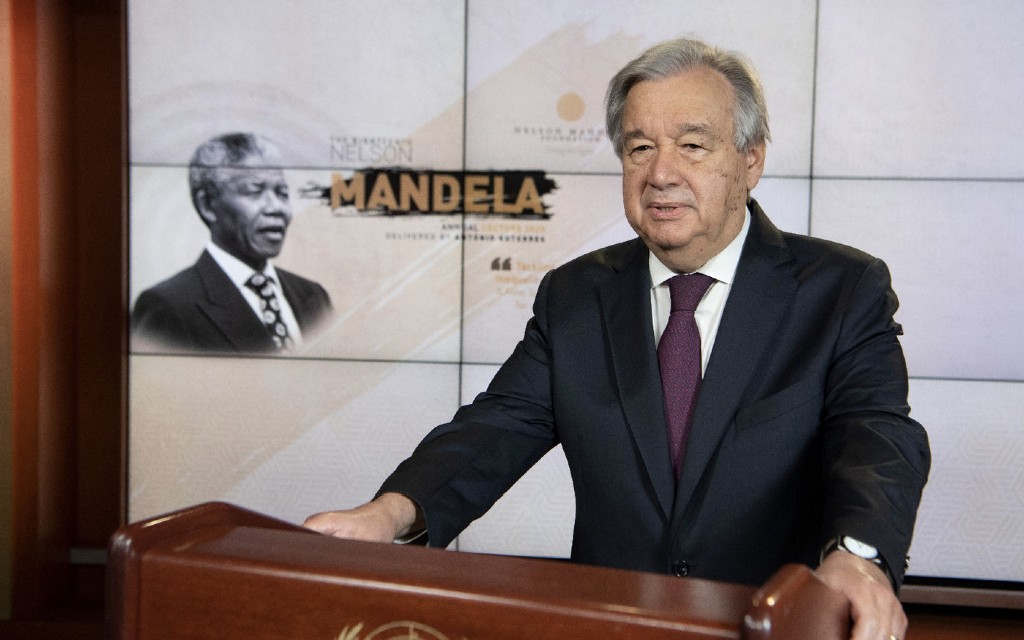 Covid-19 puso de rodillas al mundo, sostiene Antonio Guterres