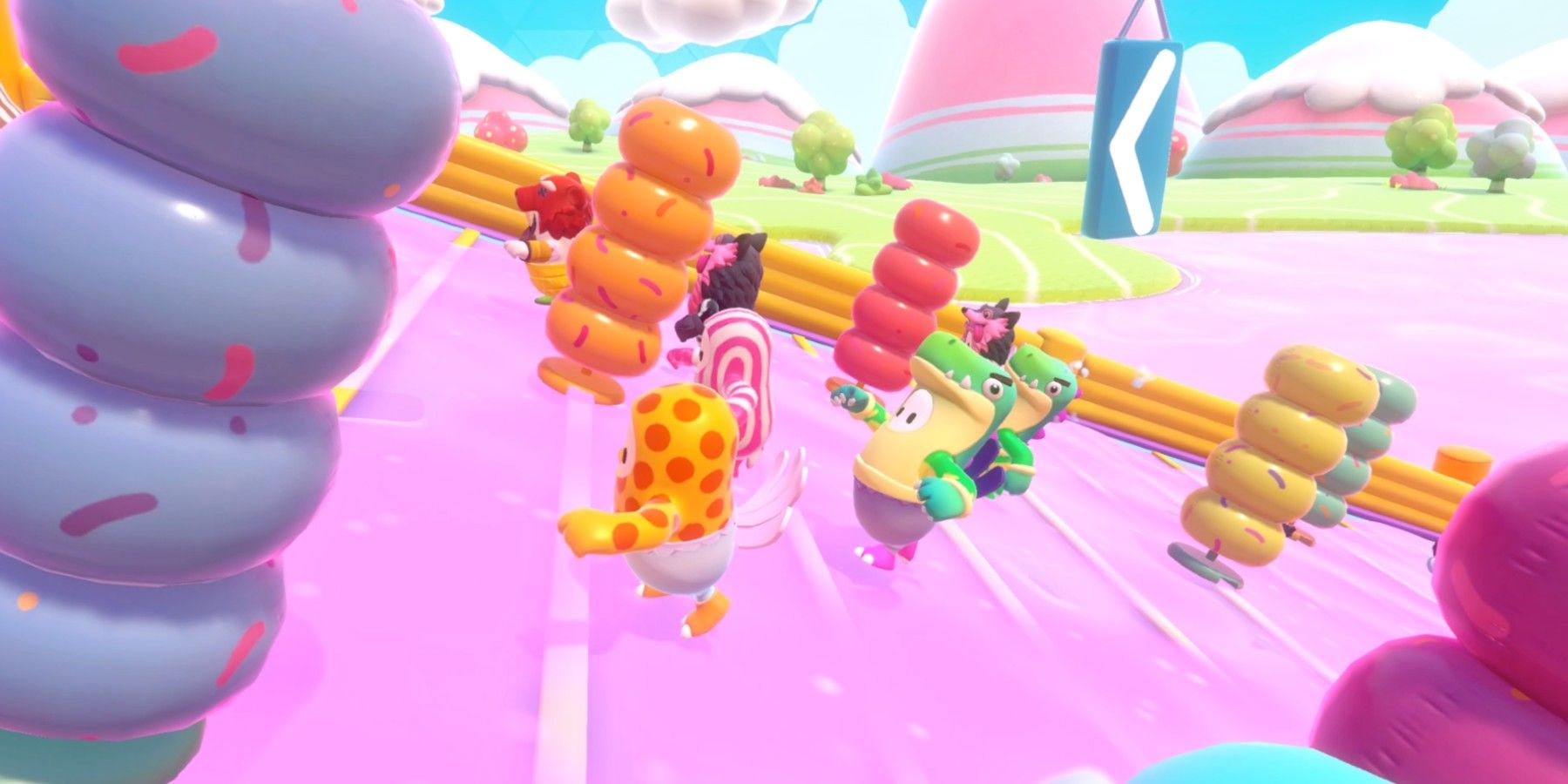 Fall Guys tiene marcas cayendo unas sobre otras para conseguir máscaras en el juego