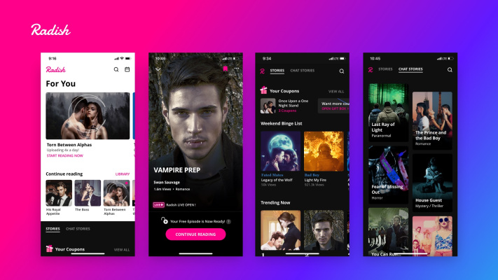 La startup de ficción serializada Radish recauda $ 63.2M de SoftBank y Kakao