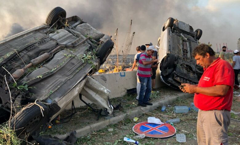 Líbano: había 2 mil 750 toneladas de nitrato de amonio en el lugar de la explosión; 73 muertos y 3,500 heridos