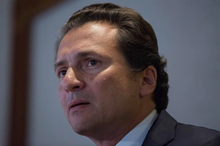 Emilio Lozoya durante una conferencia de prensa de 2017.