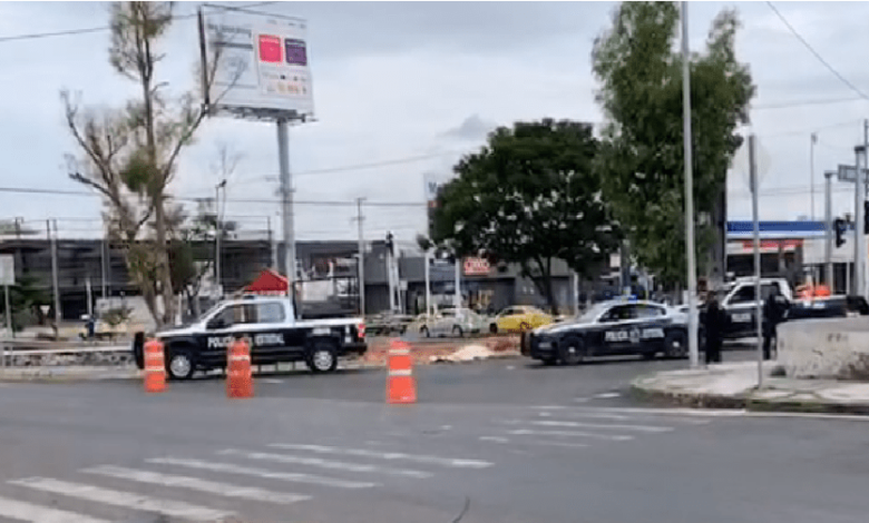 Muere un hombre en avenida del Parque, arteria que conduce a la carretera a Huimilpan