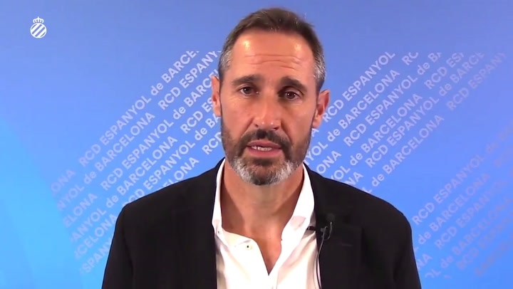 Primeras palabras de Vicente Moreno como entrenador del Espanyol Primeras palabras de Vicente Moreno como entrenador del Espanyol