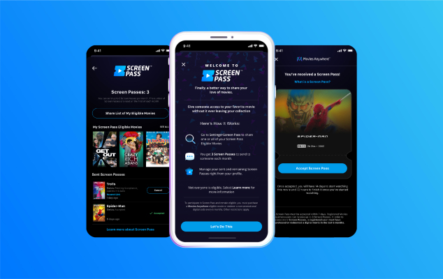 Movies Anywhere lanza oficialmente su función de préstamo de películas digitales, 'Screen Pass'