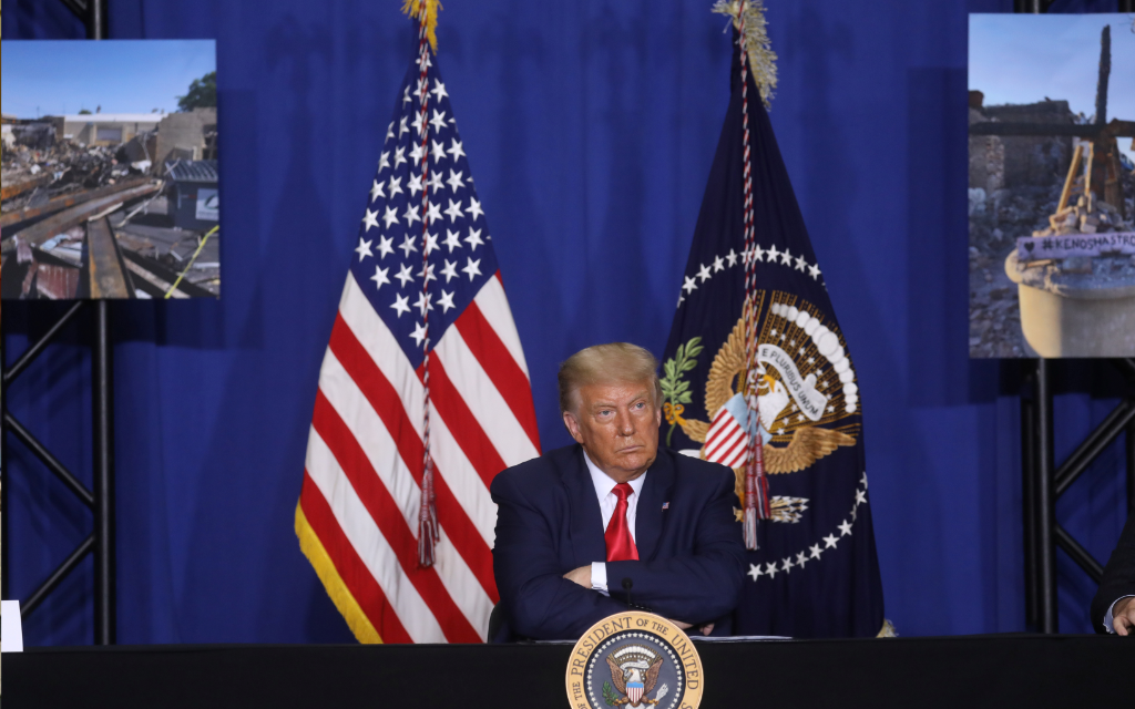 Trump lanza desde Kenosha mensaje de apoyo a las fuerzas de seguridad en plena ola de protestas contra el racismo