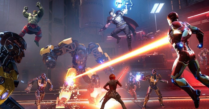 Encabezado del equipo Marvels Avengers Encabezado del equipo Marvels Avengers