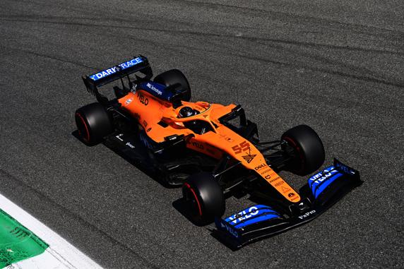 Carlos Sainz, en la clasificación del GP de Italia de F1 en Monza, lo bordó para ser tercero