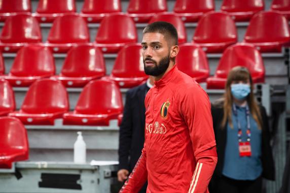 Yannick Carrasco, con la selección de Bélgica.
