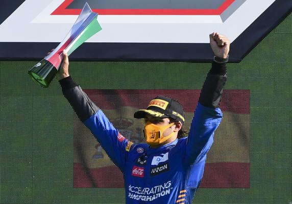 Carlos Sainz, segundo en el GP de Italia de F1 2020