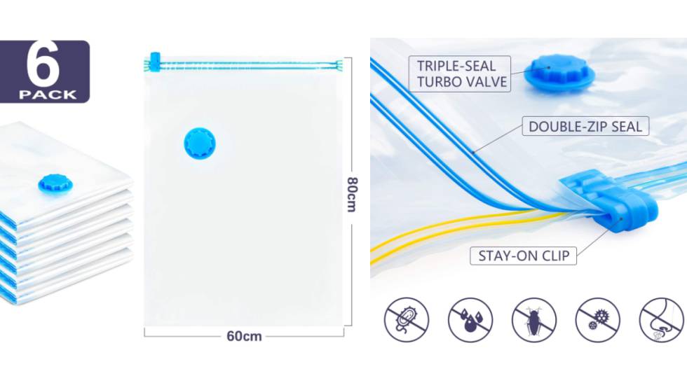 Cambio de armario: almacena la ropa al vacío con las bolsas más vendidas en Amazon y ahorra espacio