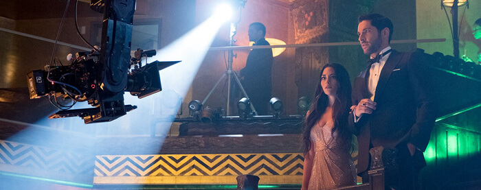 foto de producción de lucifer