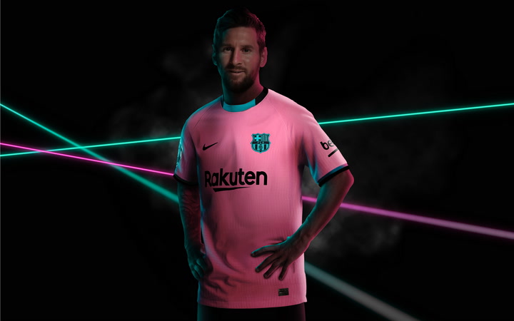 El Barça presenta su tercera camiseta, de color rosa El Barça presenta su tercera camiseta, de color rosa