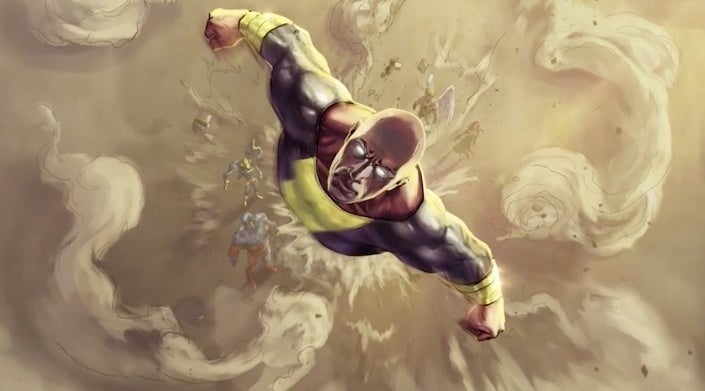 adam negro sociedad de la justicia de américa arte conceptual fandome de dc