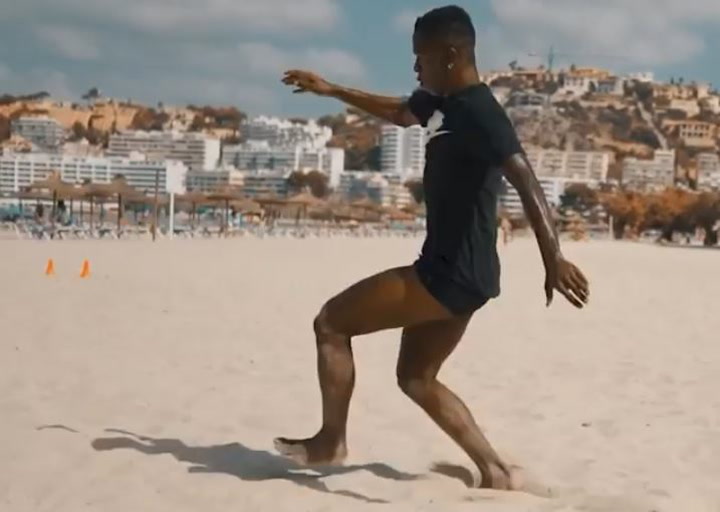 El duro entrenamiento de Vinicius en sus vacaciones El duro entrenamiento de Vinicius en sus vacaciones
