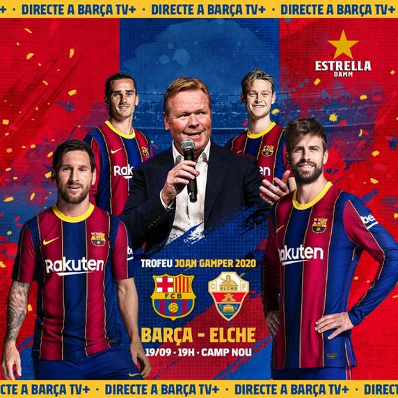 El cartel editado por el Barça para anunciar la disputa del Trofeu Joan Gamper 2020