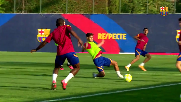 Entrenamiento del Barça B Entrenamiento del Barça B