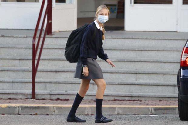 La princesa Leonor ha estrenado una nueva mochila / GTRES