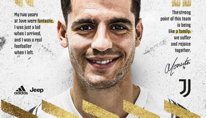 Morata, cedido a la Juventus