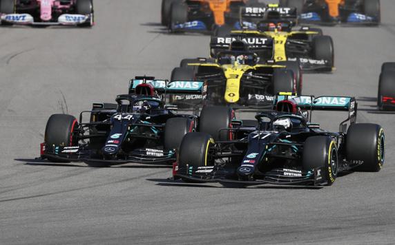 La salida del GP de Rusia de F1 2020