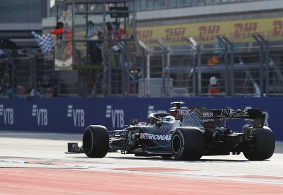Valtteri Bottas, ganador del GP de Rusia de F1 2020
