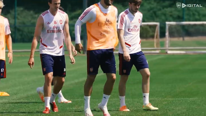 Un entrenamiento de Torreira con el Arsenal Un entrenamiento de Torreira con el Arsenal