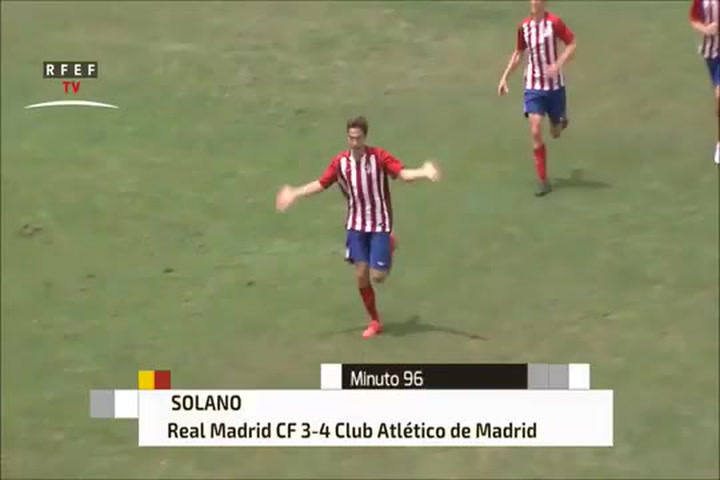 El tremendo golazo que marcó Andrés Solano en la Copa juvenil ante el Real Madrid El tremendo golazo que marcó Andrés Solano en la Copa juvenil ante el Real Madrid