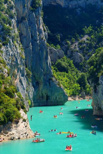 Travesías fluviales en las gargantas del Verdón.