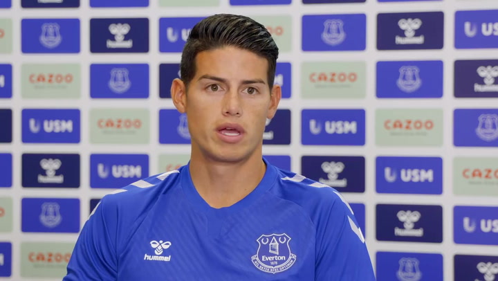 James Rodríguez y sus primeras palabras como jugador del Everton James Rodríguez y sus primeras palabras como jugador del Everton