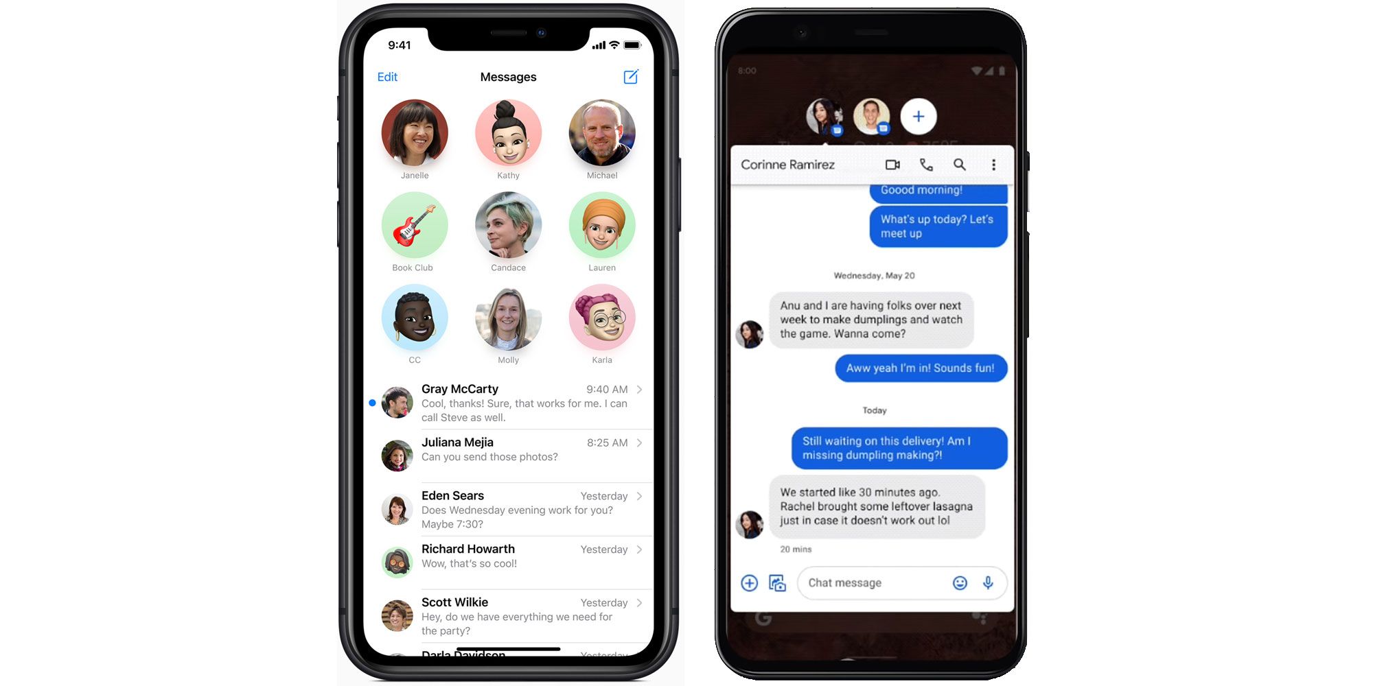 Cómo se comparan las actualizaciones de mensajería, mapas y privacidad de iOS 14 con Android 11