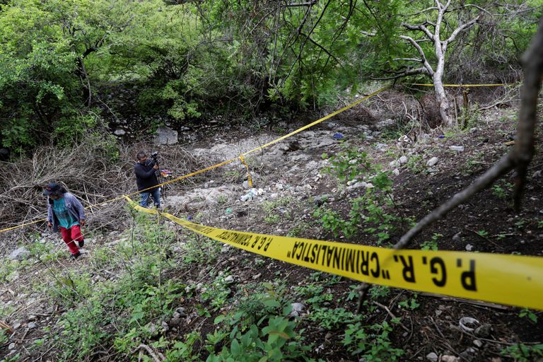 La barranca de La Carnicería, donde encontraron los restos de Christian Rodríguez.