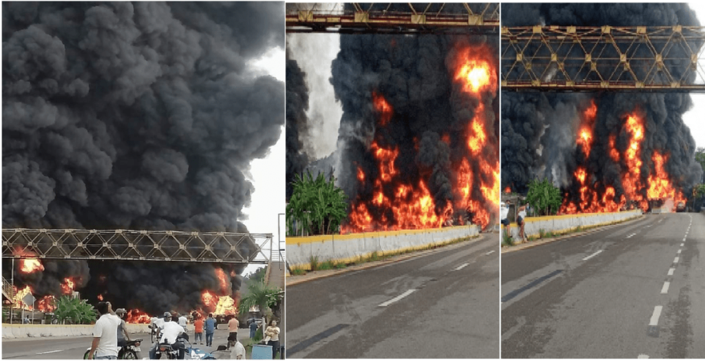 Explota una pipa, hay 4 muertos, sufre volcadura al transportar combustible