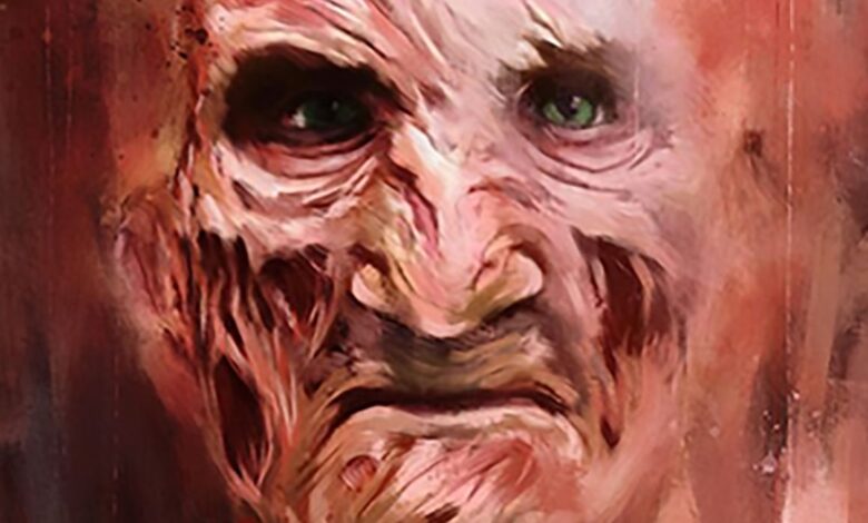 Freddy Krueger y más íconos del terror recreados en pinturas inquietantes