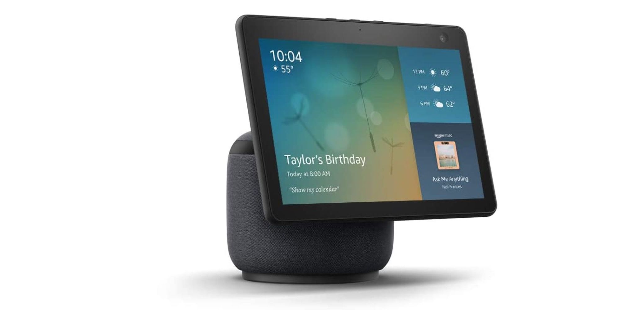 La nueva pantalla inteligente Echo Show 10 de Amazon gira y se mueve contigo