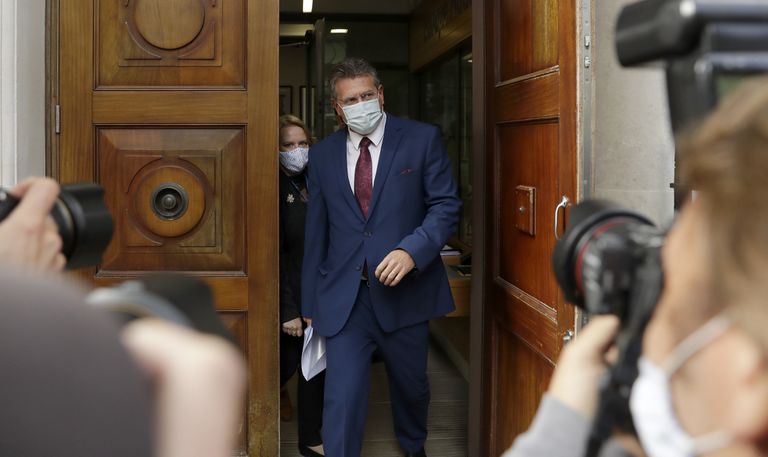 Maros Sefcovic, este jueves en Londres.