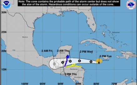 Tormenta tropical Nana atraviesa Guatemala tras cruzar Belice, sin causar daños a su paso