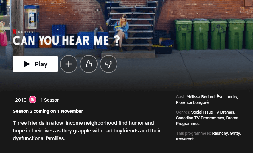 fecha de lanzamiento de la temporada 2 ¿puedes oírme?