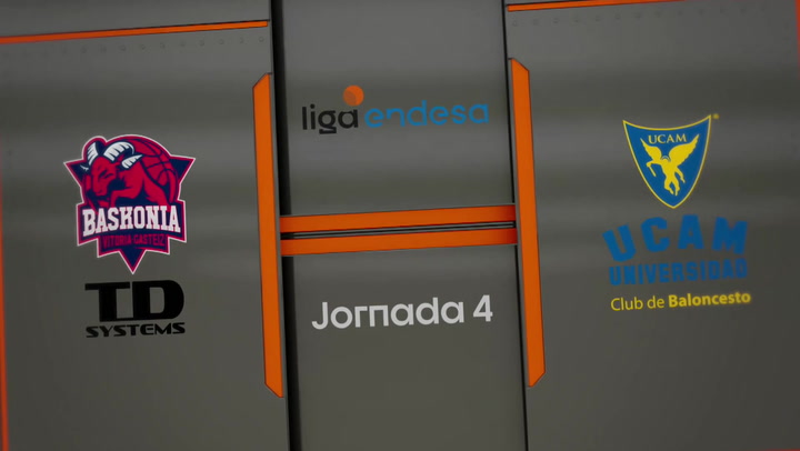 El resumen del TD Systems Baskonia - UCAM Murcia (75-83) de la Liga Endesa El resumen del TD Systems Baskonia - UCAM Murcia (75-83) de la Liga Endesa