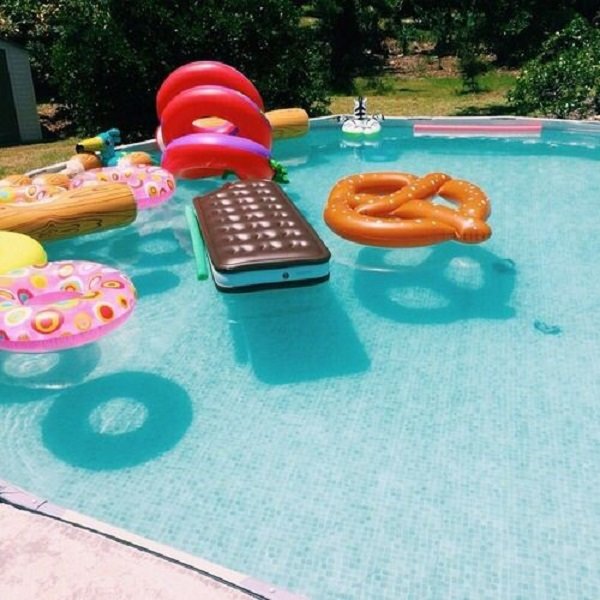 piscina de alimentos flota