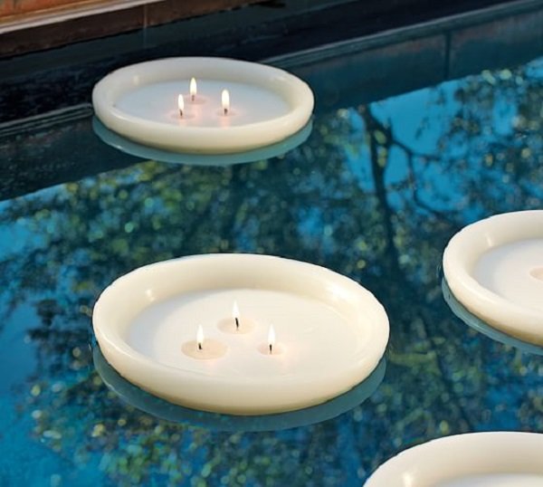 velas flotantes de citronela