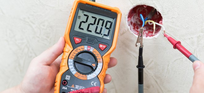 pared de prueba del multímetro